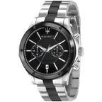 Maserati Circuito R8873627003 Silver & Black Dial Two-Tone Men's Watch