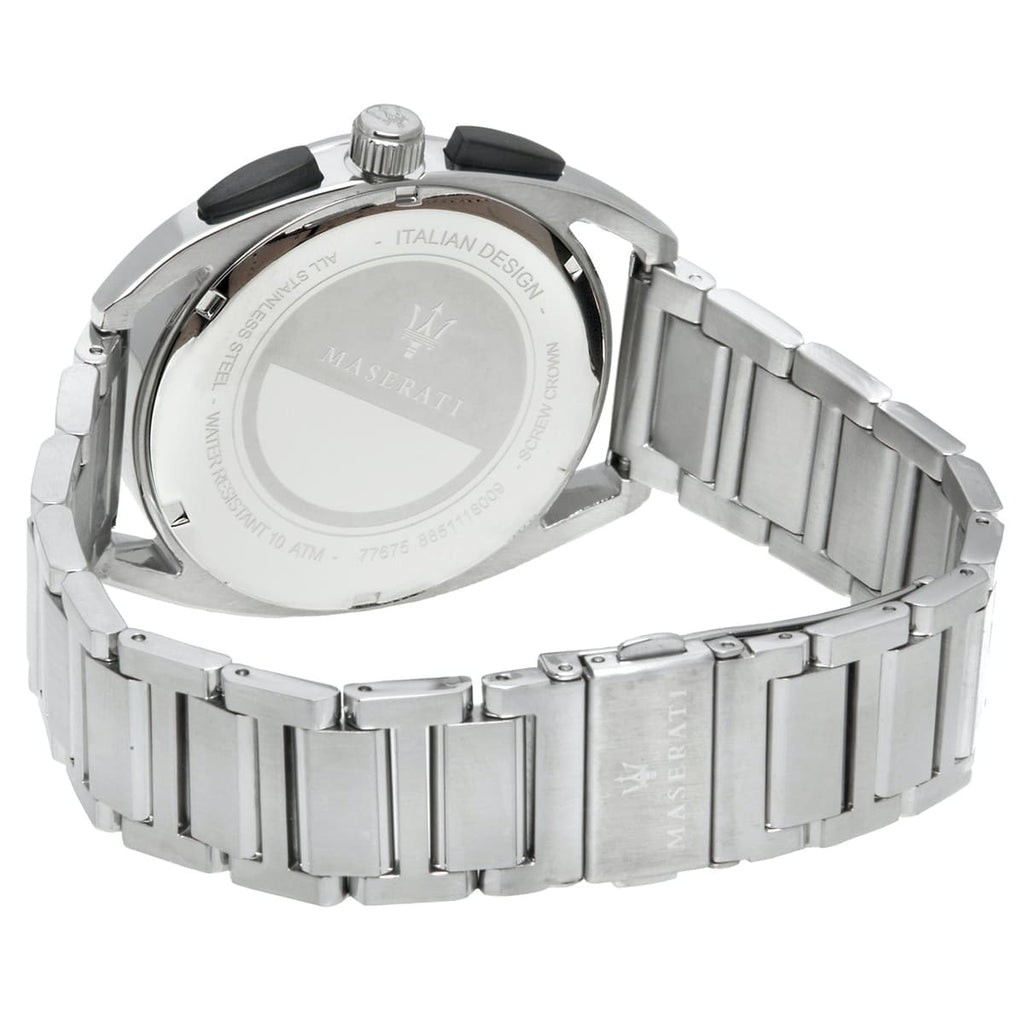 Maserati Trimarano R8873632003 Silver-Tone Black Dial Metal Men's Watch