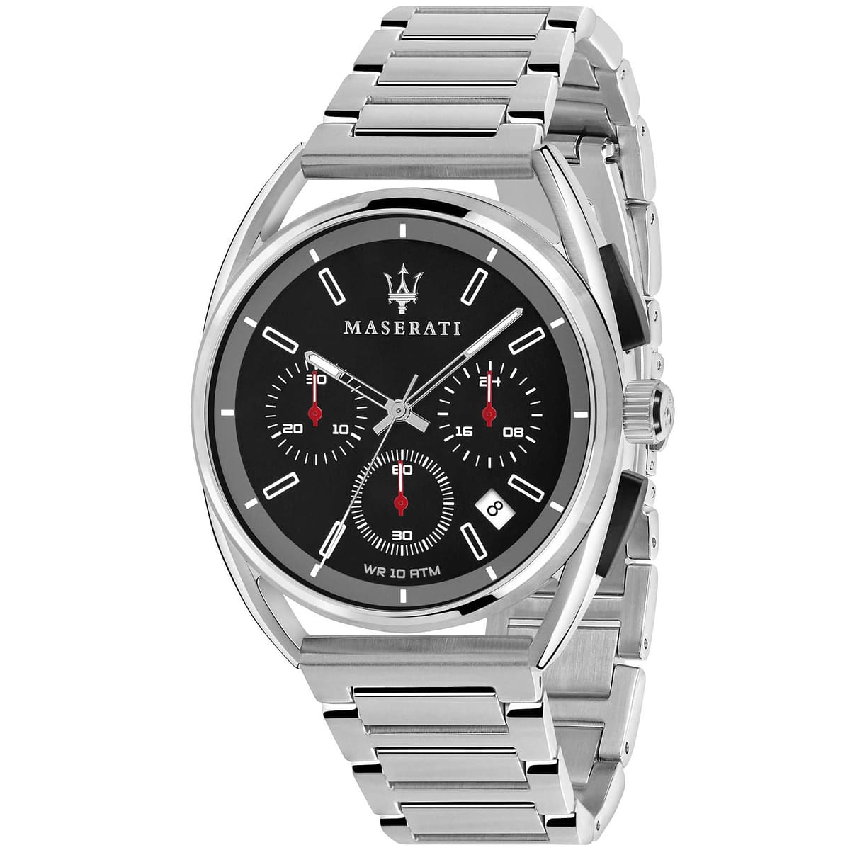 Maserati Trimarano R8873632003 Silver-Tone Black Dial Metal Men's Watch