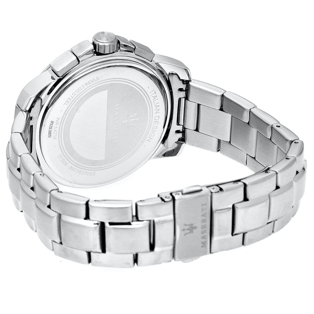 Maserati Royale R8873637003 Silver Gray Striped Dial Chronograph Men's Watch