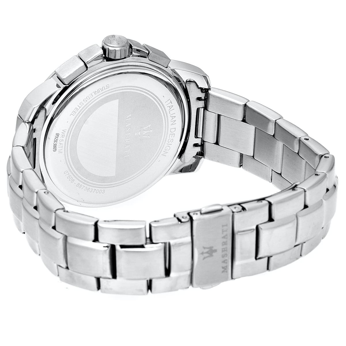 Maserati Royale R8873637003 Silver Gray Striped Dial Chronograph Men's Watch