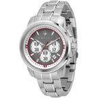 Maserati Royale R8873637003 Silver Gray Striped Dial Chronograph Men's Watch