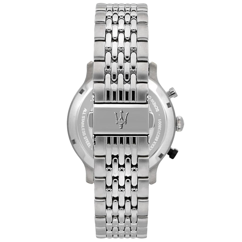 Maserati Legend R8873638001 Silver-Tone Black Panda Dial Men's Watch