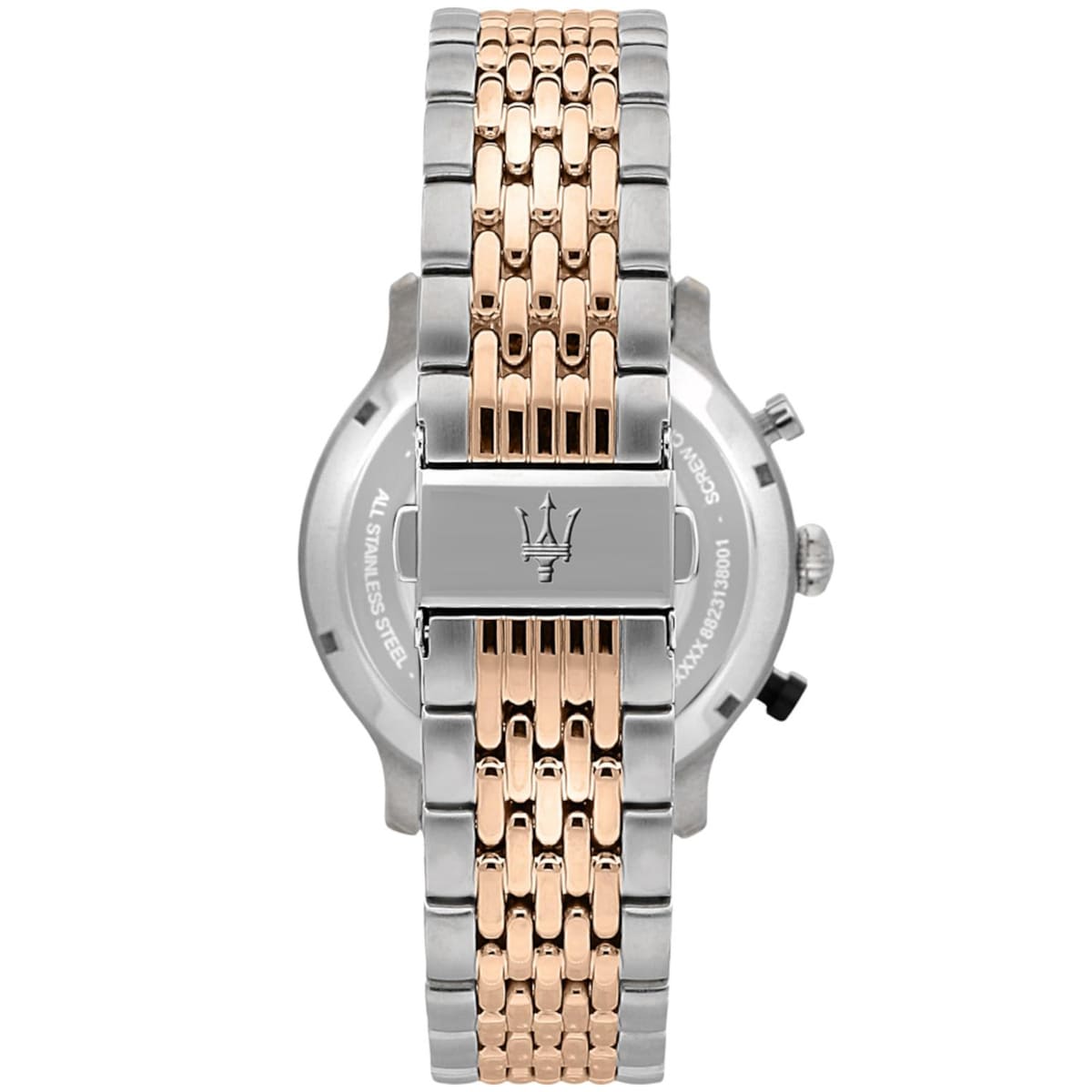 Maserati Legend R8873638002 Two-Tone Rose Gold White Panda Dial Men's Watch
