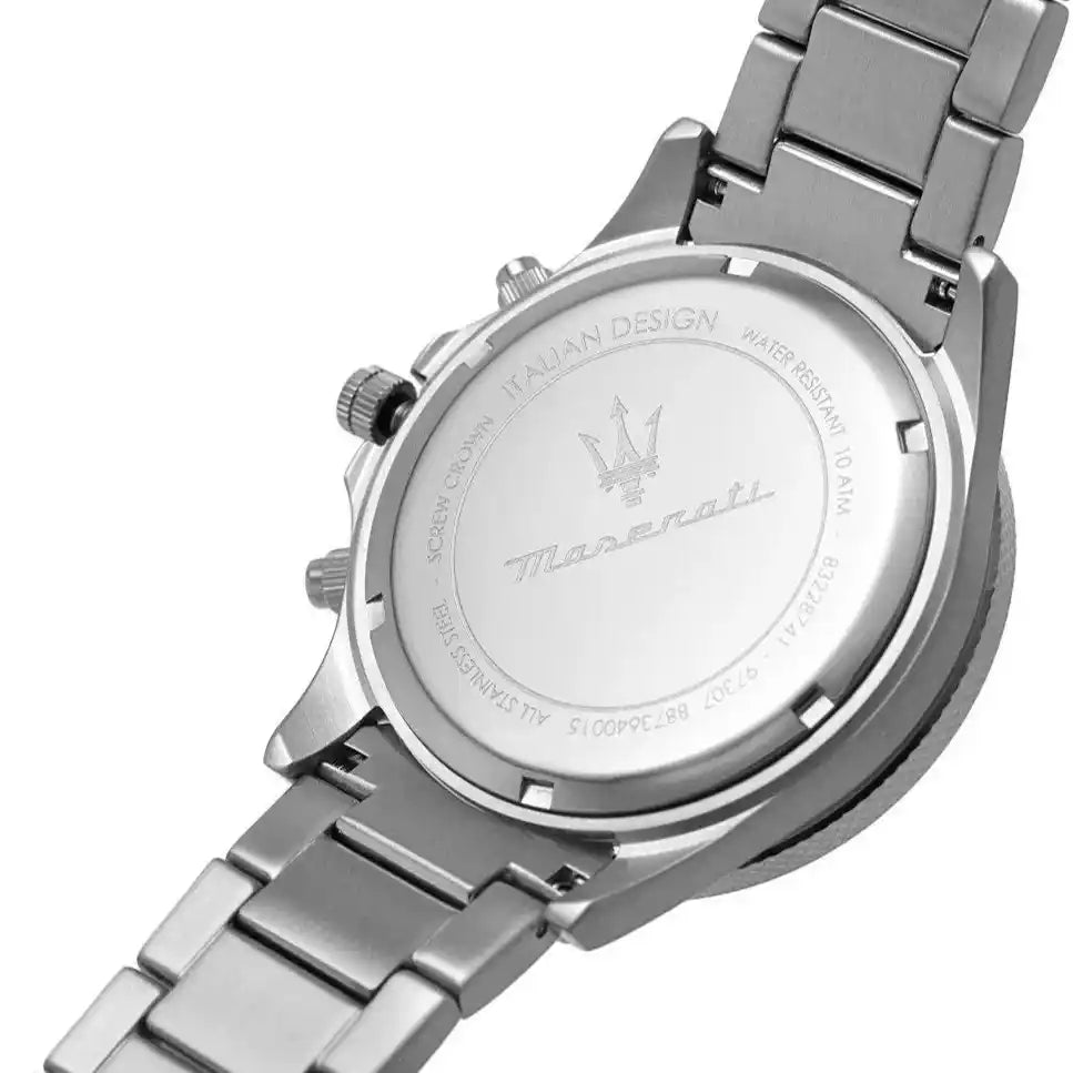 Maserati Sfida R8873640015 Silver-Tone Black Dial Men's Watch