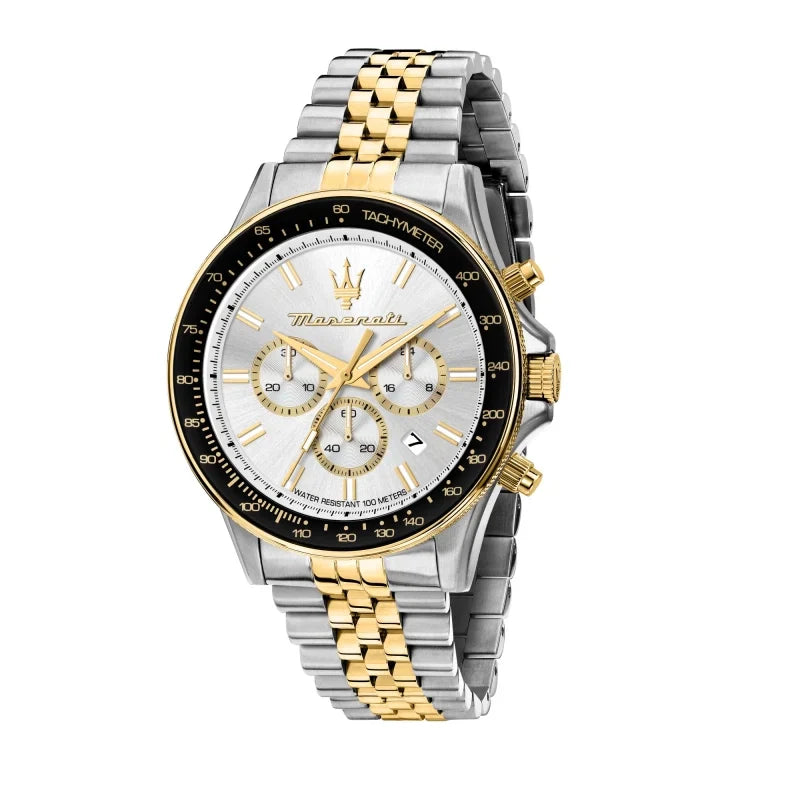 Maserati Sfida R8873640024 Men's Two-Tone Jubilee Chronograph Watch