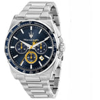 Maserati Velocita R8873652001 Silver-Tone Blue Racing Dial Men's Watch