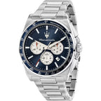 Maserati Velocita R8873652005 Silver-Tone Blue Panda Dial Men's Watch