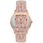 Michael Kors Tibby MK2955 Rose Gold Watch with Pink MK Logo Strap