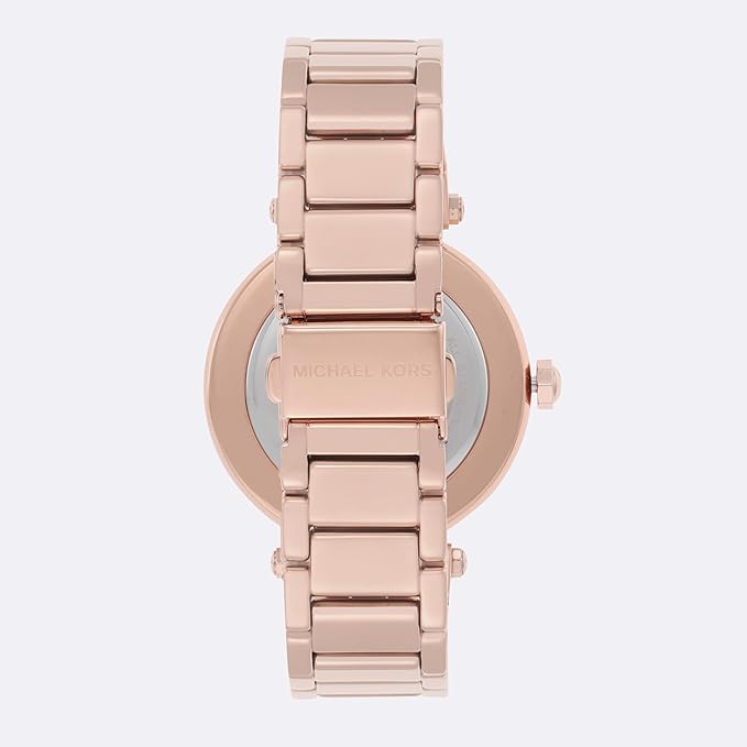 Michael Kors Parker MK6660 Rose Gold Watch with Crystal MK Logo Dial