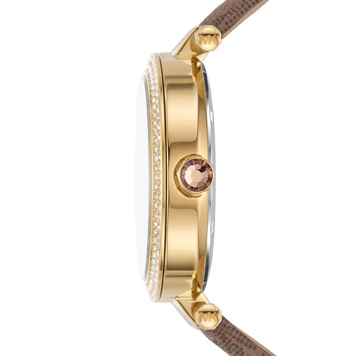 Michael Kors Liliane MK2973 Gold Watch with Yellow MK Logo Strap