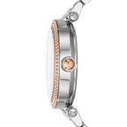 Michael Kors Parker MK6314 Two-Tone Watch with Rose Gold MK Logo Dial