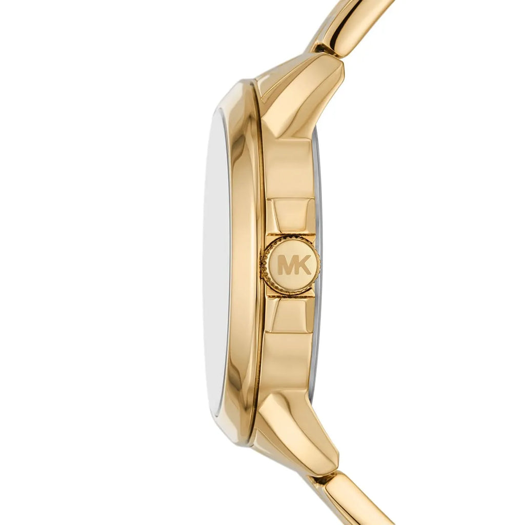 Michael Kors Brynn MK7317 Gold-Tone Watch with Oversized MK Logo Dial