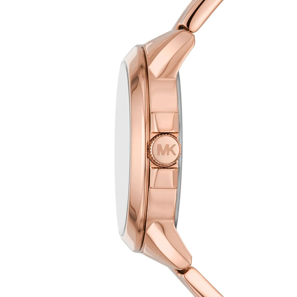 Michael Kors Brynn MK7318 Rose Gold Watch with Oversized MK Logo Dial