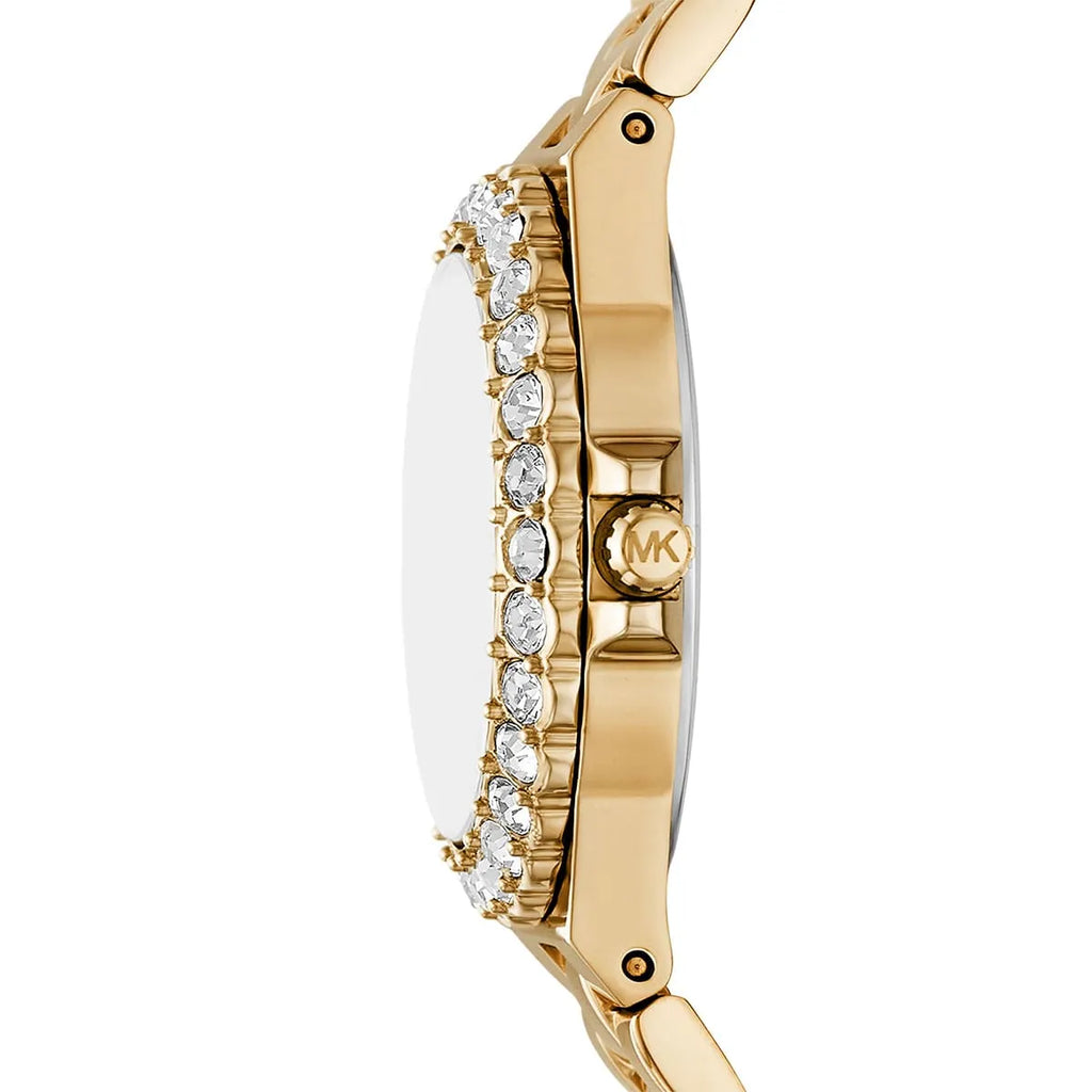 Michael Kors Lennox MK7395 Gold-Tone Watch with Emerald Green Dial