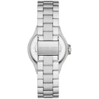 Michael Kors Lennox MK7280 Silver Watch with Crystal Bezel and Silver Dial