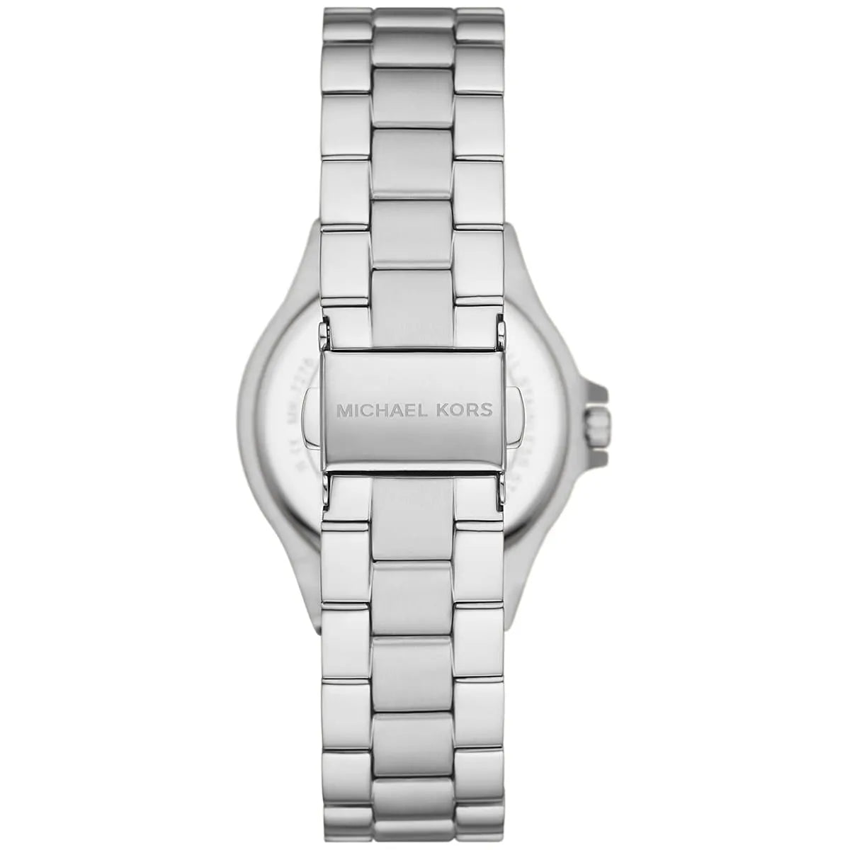 Michael Kors Lennox MK7280 Silver Watch with Crystal Bezel and Silver Dial