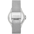 Michael Kors Lennox MK7337 Silver-Tone Watch with Mesh Bracelet and Crystal Bezel
