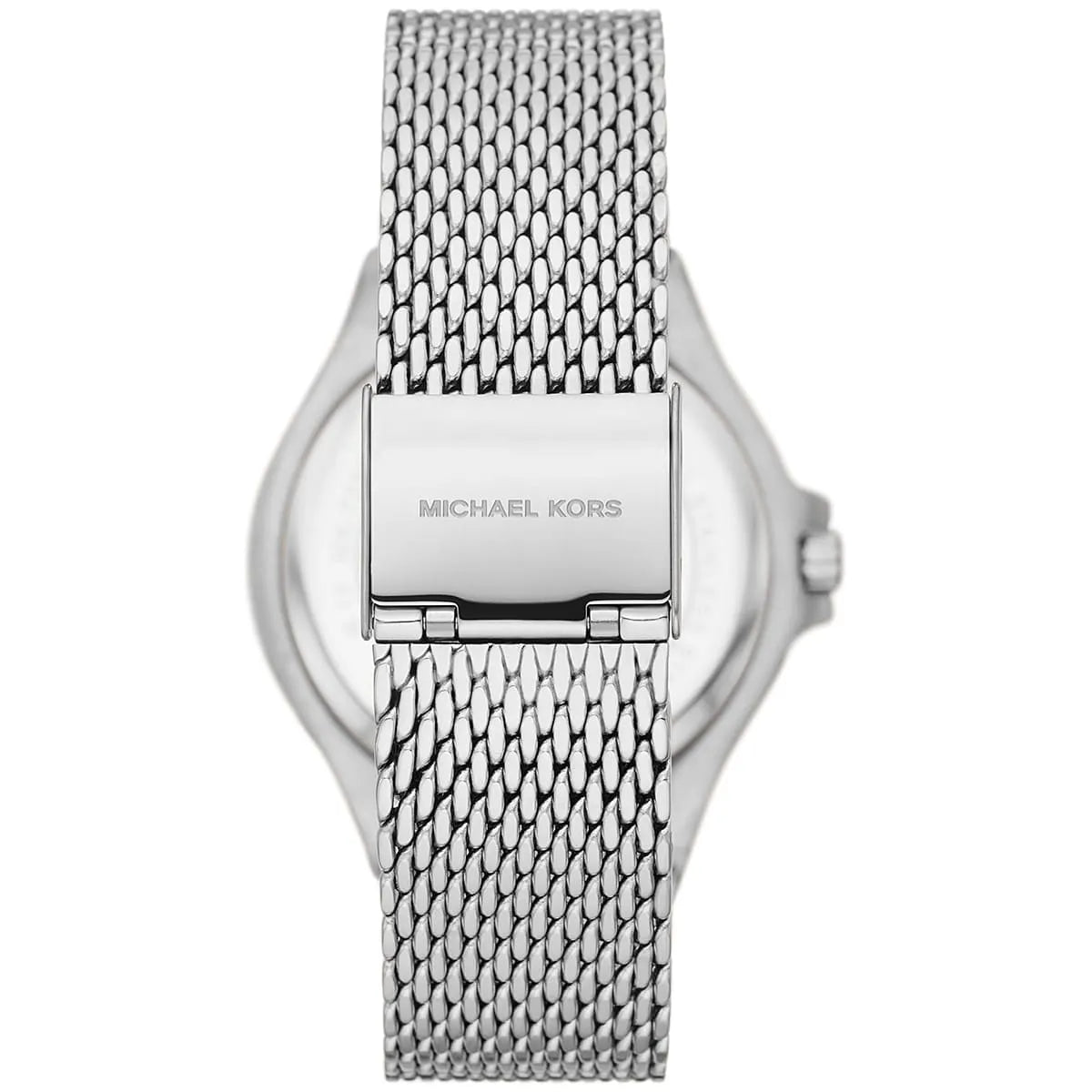 Michael Kors Lennox MK7337 Silver-Tone Watch with Mesh Bracelet and Crystal Bezel