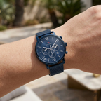 Tommy Hilfiger Evan 1710397 Full Navy Blue Mesh Chronograph Men's Watch