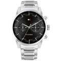 Tommy Hilfiger Daniel 1710419 Silver Steel Case Black Dial Men's Watch