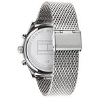 Tommy Hilfiger Sawyer 1710420 Silver Case Blue Dial Silver Mesh Men's Watch