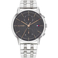 Tommy Hilfiger Easton 1710431 Silver Case Grey Dial Rose Gold Accents Men's Watch