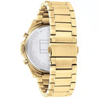 Tommy Hilfiger Damon 1710447 Multi-Function Black Dial Men's Gold-Tone Watch