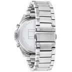 Tommy Hilfiger Baker 1710448 Silver Case Blue Dial Skeleton Detail Men's Watch