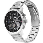 Tommy Hilfiger Henry 1710477 Men's Silver Steel Skeleton Dial Watch