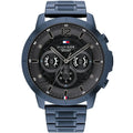 Tommy Hilfiger Luca 1710493 Men's Blue Steel Grey Dial Oversized Watch