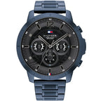 Tommy Hilfiger Luca 1710493 Men's Blue Steel Grey Dial Oversized Watch