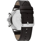 Tommy Hilfiger Legend 1710565 Black Leather Strap Skeleton Dial Men's Watch