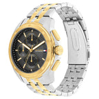 Tommy Hilfiger Walker 1710621 Multi-Function Black Dial Men's Two-Tone Watch