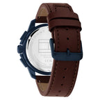 Tommy Hilfiger Larsen 171063 Multi-Function Blue Dial Men's Brown Leather Watch