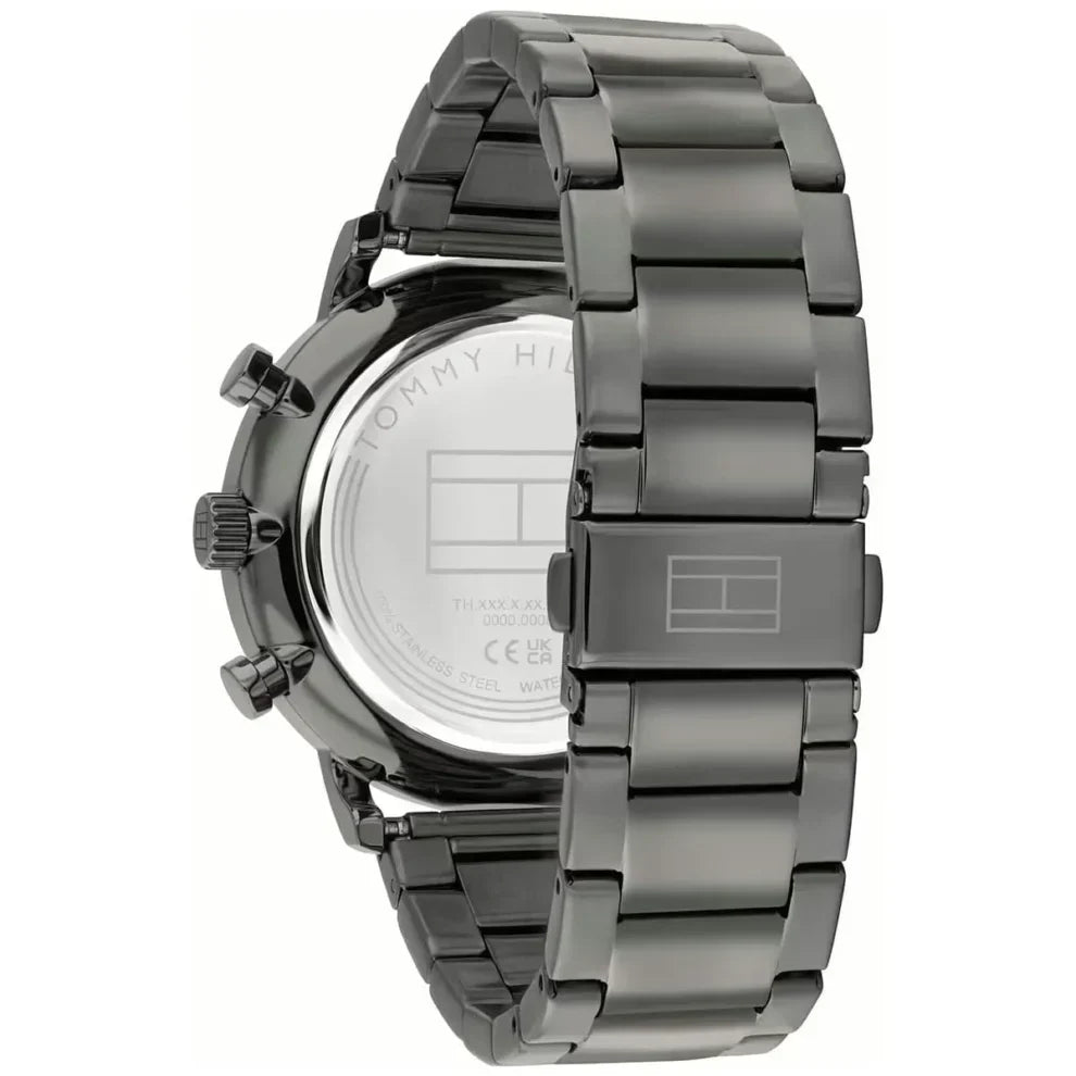 Tommy Hilfiger Legend 1710707 Gunmetal Steel Navy Skeleton Dial Men's Watch