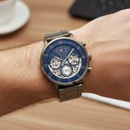 Tommy Hilfiger Legend 1710707 Gunmetal Steel Navy Skeleton Dial Men's Watch