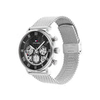 Tommy Hilfiger Owen 1710708 Silver Mesh Skeleton Dial Men's Watch