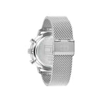 Tommy Hilfiger Owen 1710708 Silver Mesh Skeleton Dial Men's Watch