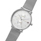 Tommy Hilfiger Jenna 1781942 Silver Mesh White Dial Women's Watch
