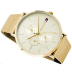 Tommy Hilfiger Jenna 1781943 Full Gold-Tone Mesh Champagne Dial Women's Watch