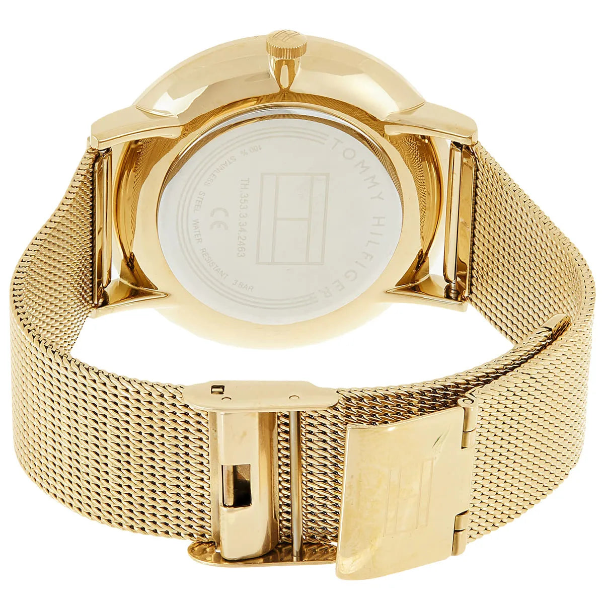 Tommy Hilfiger Jenna 1781943 Full Gold-Tone Mesh Champagne Dial Women's Watch
