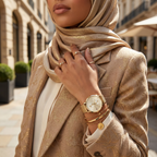 Tommy Hilfiger Jenna 1781943 Full Gold-Tone Mesh Champagne Dial Women's Watch
