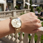 Tommy Hilfiger Jenna 1781943 Full Gold-Tone Mesh Champagne Dial Women's Watch