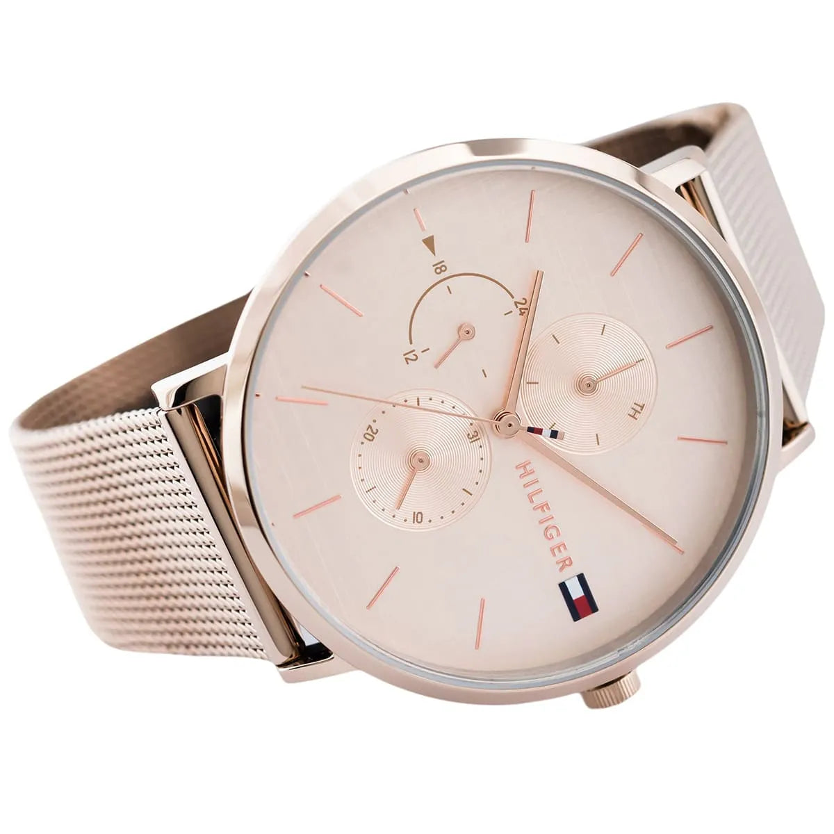 Tommy Hilfiger Jenna 1781944 Full Rose Gold-Tone Mesh Women's Watch