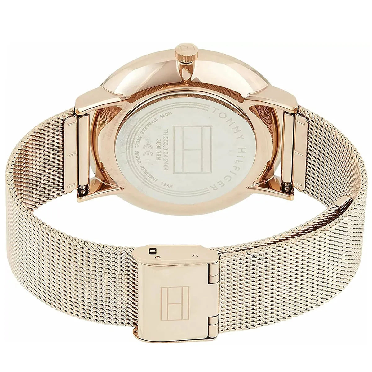 Tommy Hilfiger Jenna 1781944 Full Rose Gold-Tone Mesh Women's Watch