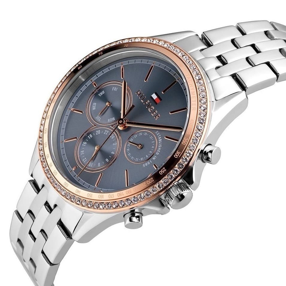Tommy Hilfiger Ari 1781976 Silver Stainless Steel Blue Dial Women's Watch