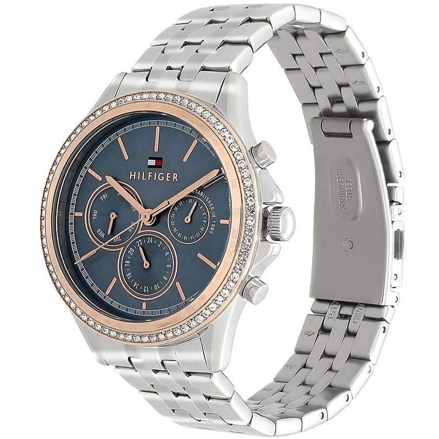 Tommy Hilfiger Ari 1781976 Silver Stainless Steel Blue Dial Women's Watch