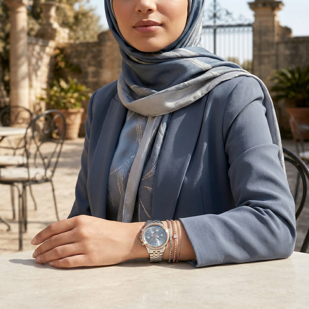 Tommy Hilfiger Ari 1781976 Silver Stainless Steel Blue Dial Women's Watch