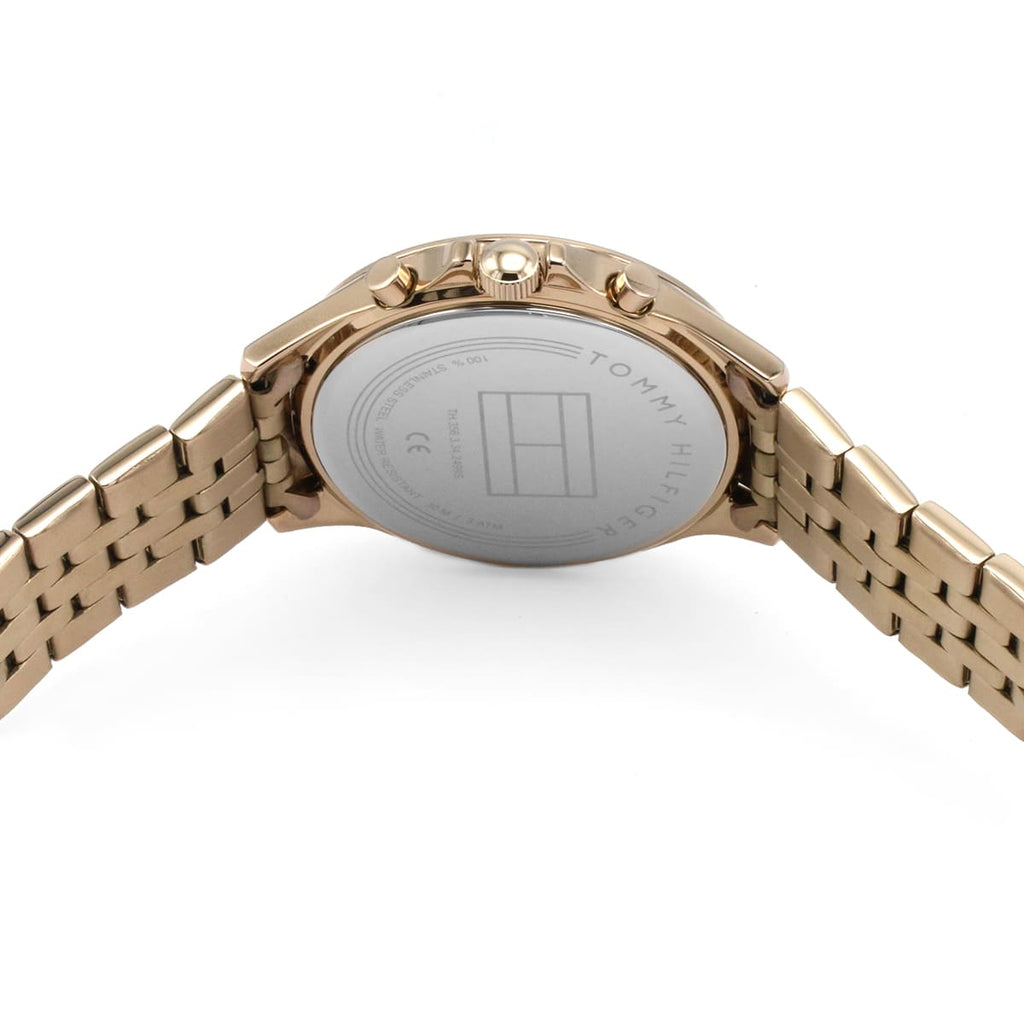 Tommy Hilfiger Ari 1781978 Rose Gold-Tone Crystal Bezel Women's Watch